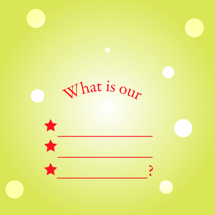 What is our ___________?