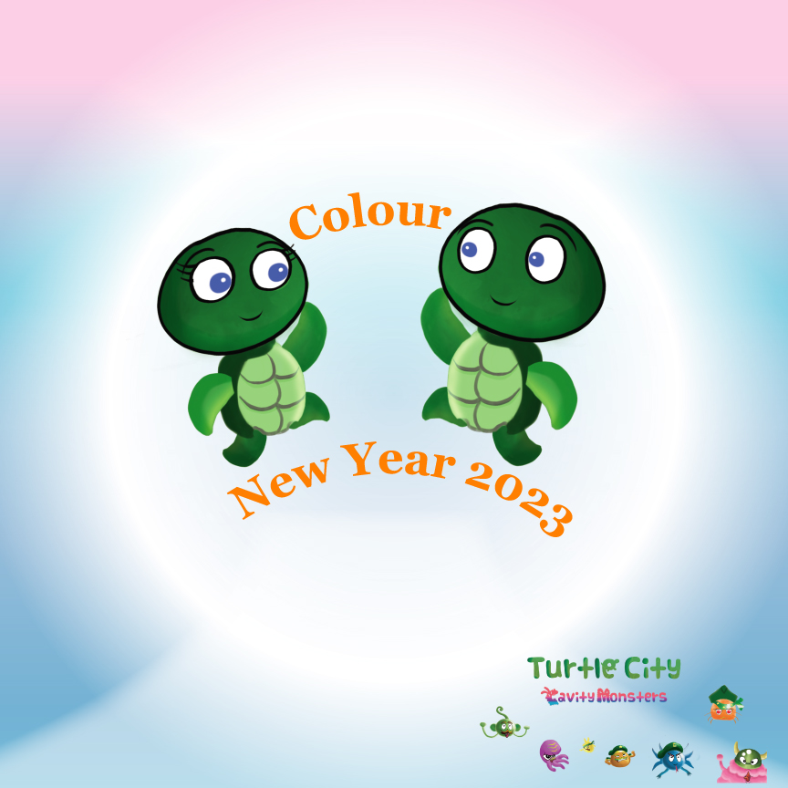 Colour New Year 2023 - Turtle City Cavity Monsters