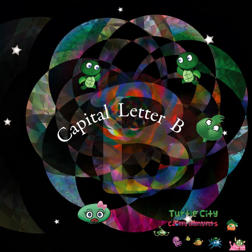 Capital Letter B - Turtle City Cavity Monsters
