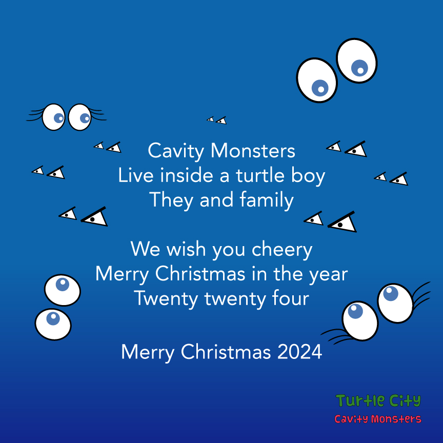 Cheery Merry Christmas 2024 Turtle City: Cavity Monsters